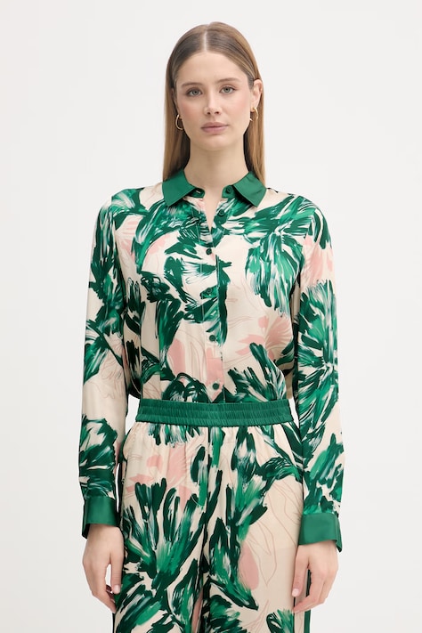 Marc Aurel koszula damska z wiskozy zielona roślinna 5325A11083