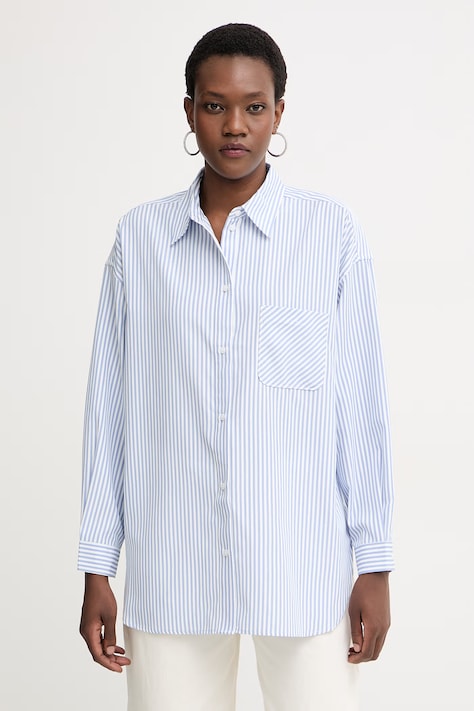 Armani Exchange košulja za žene plava na pruge XW002034 AF21535