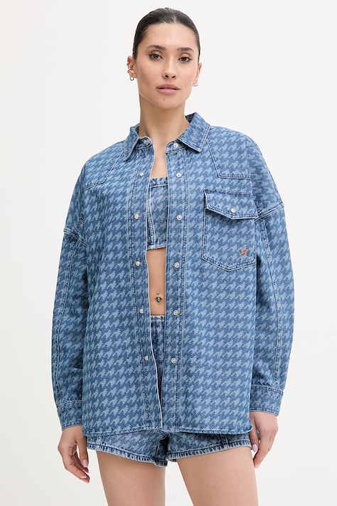 Perfect Moment košeľa dámska rifľová modrá s efektom prania W3001394