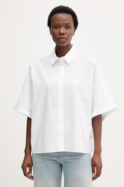 Joop! πουκάμισο γυναικείο βαμβακερό λευκό απλό 30101888