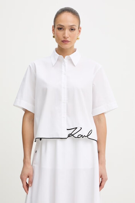 Karl Lagerfeld koszula damska biała B2W11017