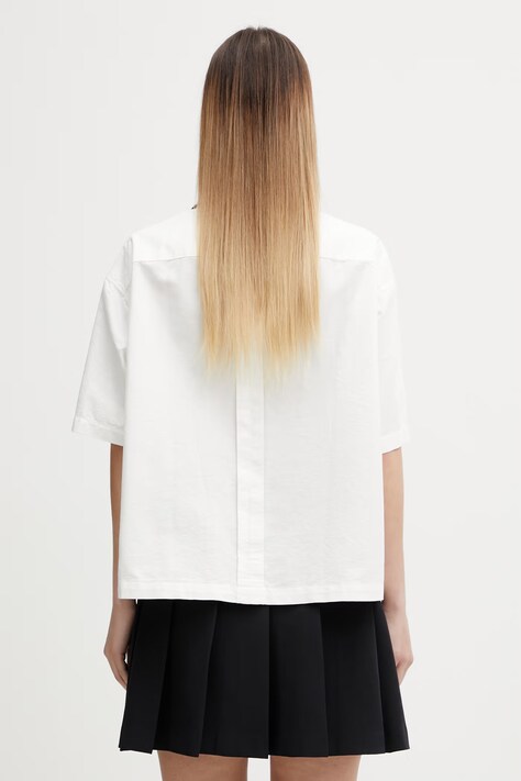 Fred Perry сорочка жіноча бавовняна — SS26-KDD0IW, білий — фото 3