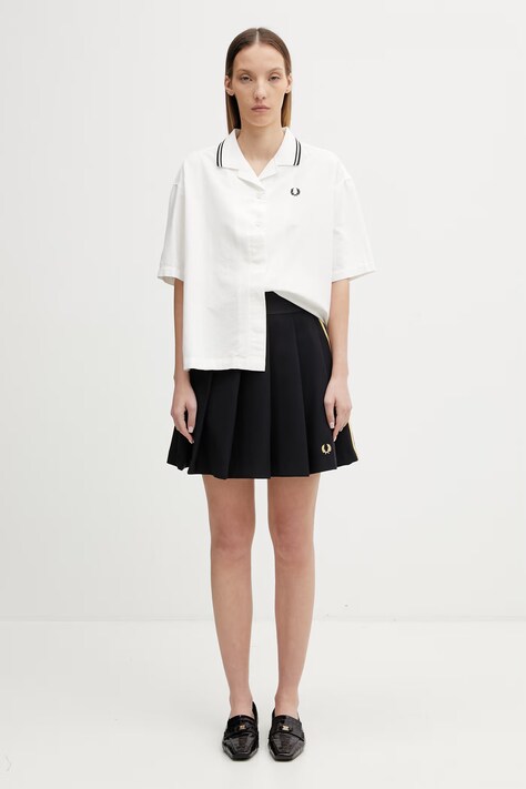 Fred Perry сорочка жіноча бавовняна — SS26-KDD0IW, білий — фото 4