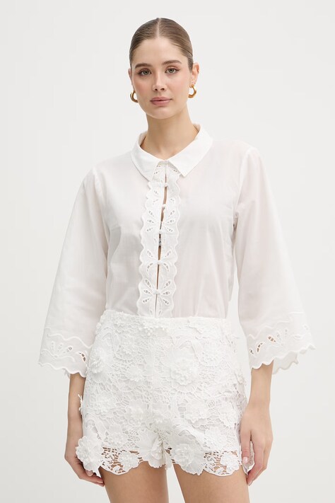 Bardot koszula damska bawełniana beżowa 60378TB