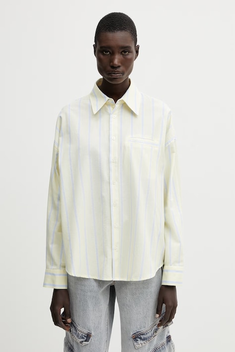 WRSTBHVR Tavi košulja od pamuka za žene zlatna U4026SB.3324