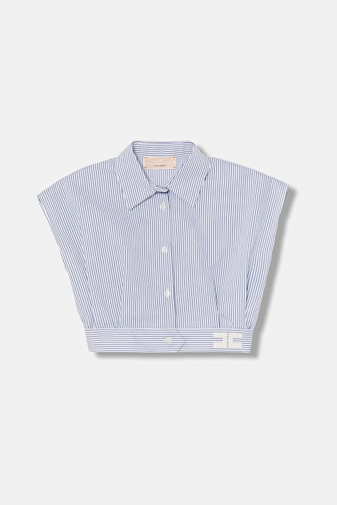 Elisabetta Franchi koszula bawełniana dziecięca kolor niebieski EFCA281.0.CR025