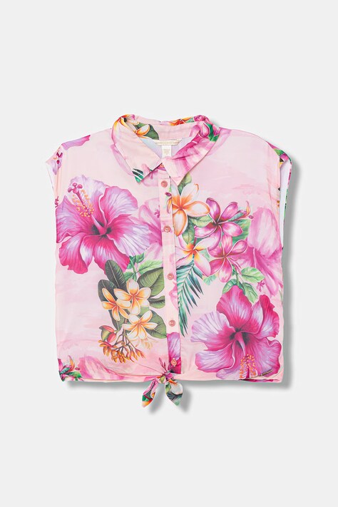 Guess koszula dziecięca kolor różowy J6GH00 WA2T0