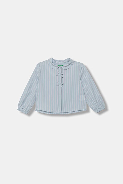 United Colors of Benetton koszula dziecięca bawełniana niebieska w paski 50N7GQ030