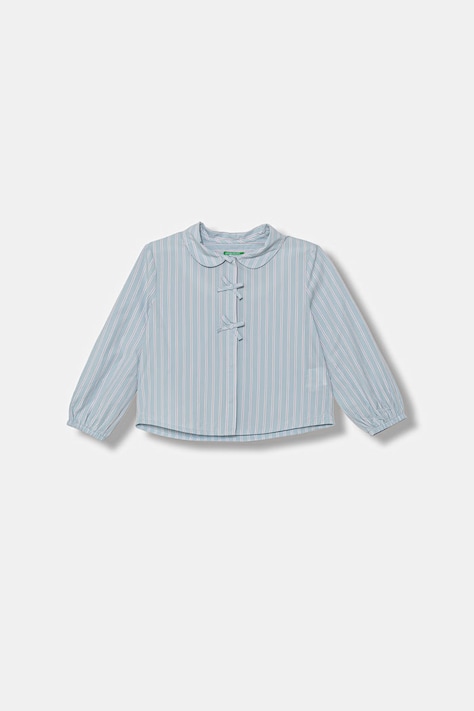United Colors of Benetton koszula dziecięca bawełniana niebieska w paski 50N7GQ030