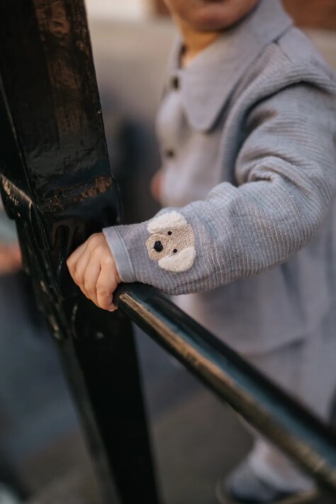 Donsje koszula niemowlęca Lukian Shirt Golden Retriever kolor niebieski 3044701