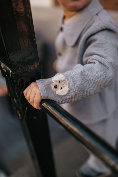 Donsje koszula niemowlęca Lukian Shirt Golden Retriever kolor niebieski 3044701