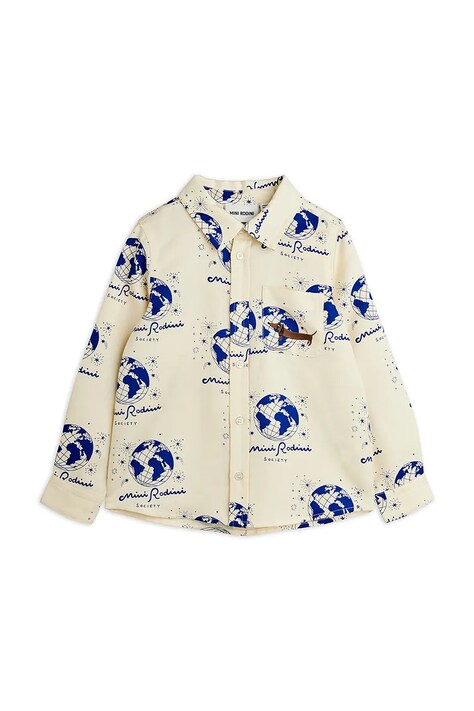 Mini Rodini detská košeľa Society biela 26220101