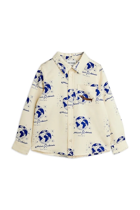 Mini Rodini detská košeľa Society biela 26220101