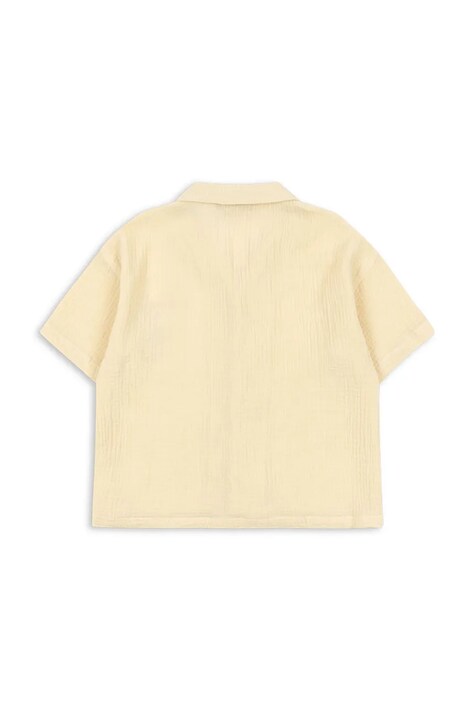 Konges Sløjd сорочка дитяча бавовняна COCO SHIRT GOTS — SS26-KDK00E, бежевий — фото 3