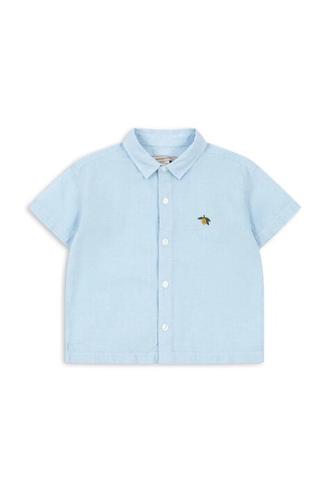 Konges Sløjd риза за деца от памук FRAN SHIRT GOTS синя KS105388