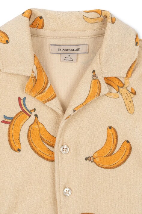 Konges Sløjd сорочка дитяча бавовняна ITTY SHIRT GOTS — SS26-KDK00J, жовтий — фото 3