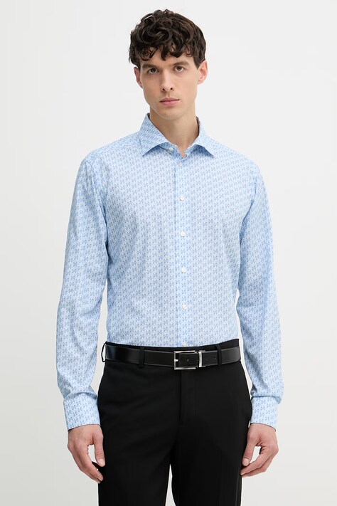 Eton koszula męska bawełniana niebieska 100014845
