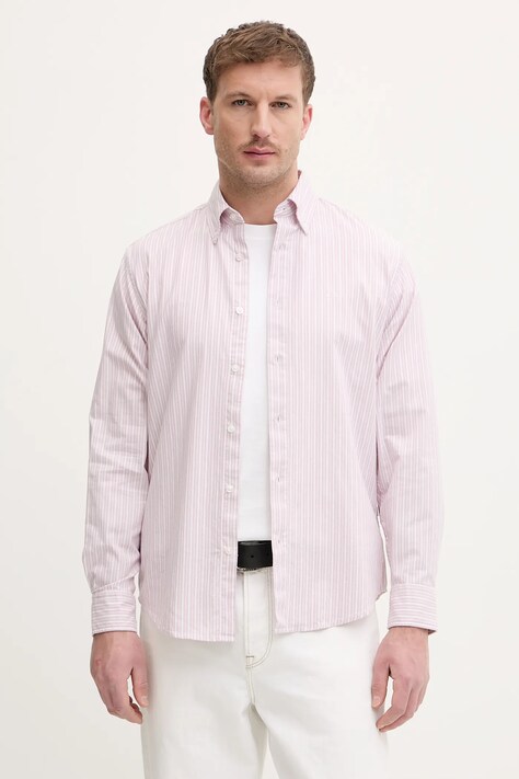 BOSS Orange koszula Ricoplus_M męska kolor fioletowy regular z kołnierzykiem button-down 50552959