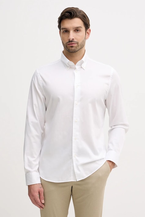 Tommy Hilfiger koszula męska kolor biały regular z kołnierzykiem button-down MW0MW41824