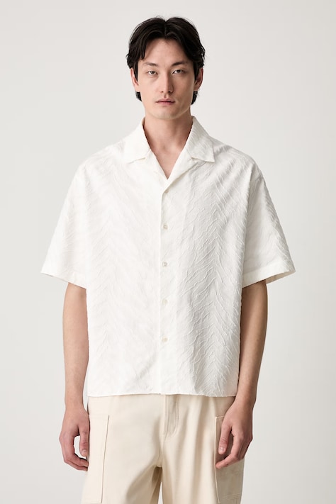 Kenzo shirt cotton Men's beige FG55CH1359JS