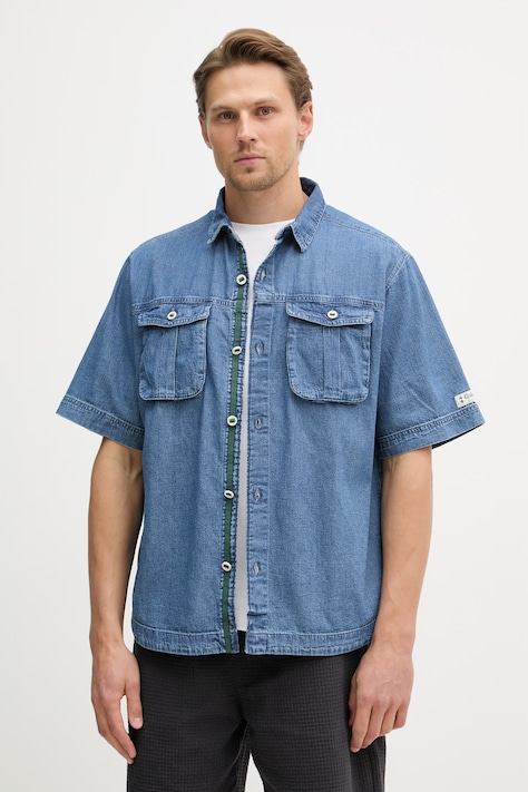 Columbia cămașă pentru bărbați, din bumbac Acker Rock albastră 2157021