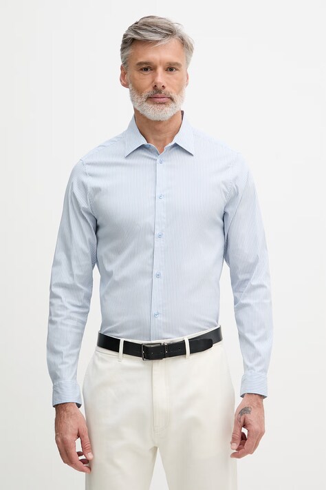 Mos Mosh koszula męska Manny niebieska 508160