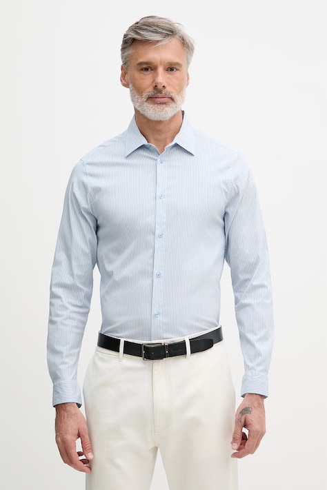 Mos Mosh koszula męska Manny niebieska 508160