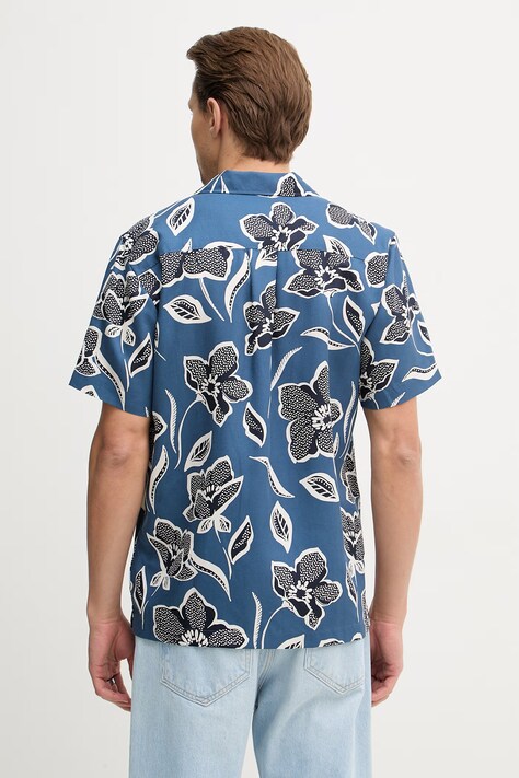 Lindbergh koszula męska kolor niebieski regular z kołnierzykiem klasycznym 30.203707