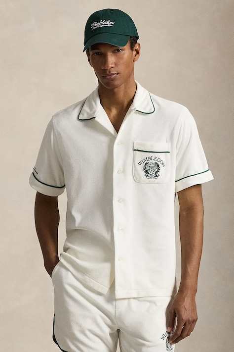 Polo Ralph Lauren košeľa pánska bavlnená biela 710B16079