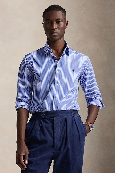 Polo Ralph Lauren férfi pamut ing kék csíkos 710B15595