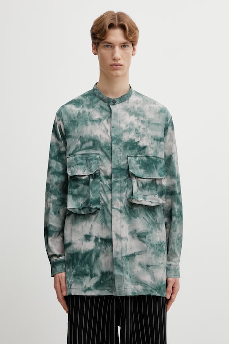 Πουκάμισο Y-3 UT AOP OVSHIRT χρώμα: πράσινο, KC6759