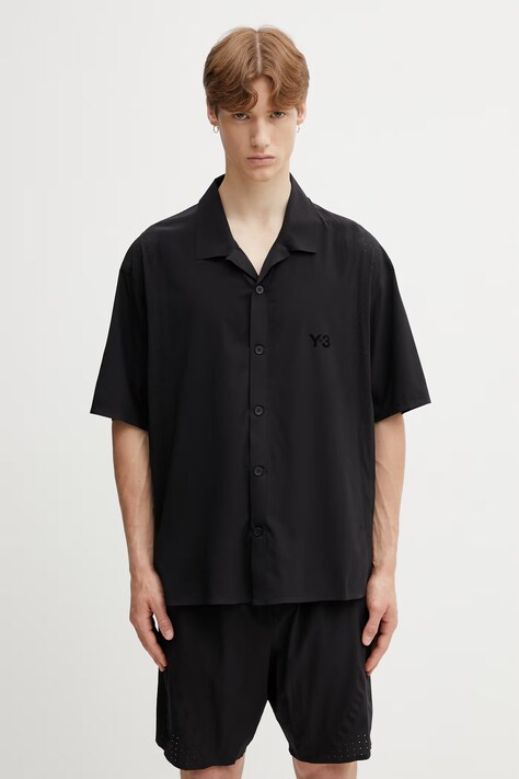 Y-3 M LT WOV SHIRT сорочка чоловіча чорна однотонна KF6044