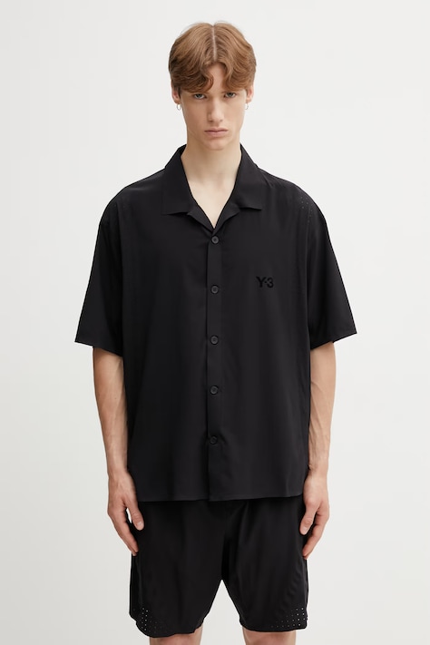 Y-3 M LT WOV SHIRT košile pánská černá hladká KF6044