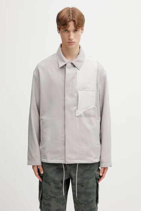 Y-3 UT BLOUSON koszula męska beżowa gładka KS7635