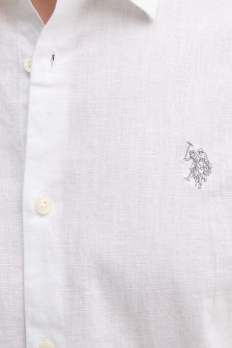 U.S. Polo Assn. сорочка чоловіча з додаванням льону LINEN BLEND SS — фото 5