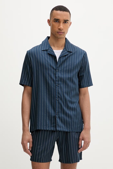 Calvin Klein srajca moška z modalom mornarsko modra