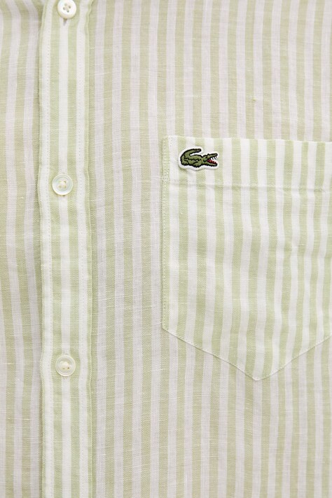 Lacoste сорочка чоловіча лляна — SS26-KDM0HT, зелений — фото 5