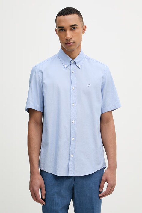 BOSS koszula męska bawełniana LIAM granatowa 50560404