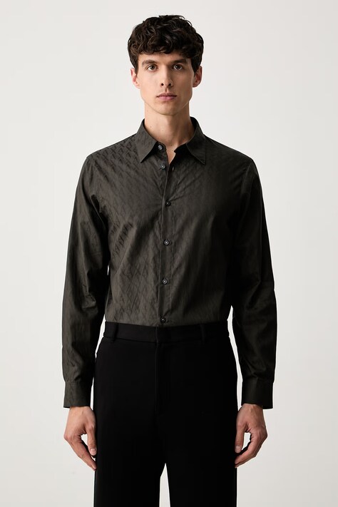Armani Exchange koszula męska bawełniana zielona XM001587 AF16631
