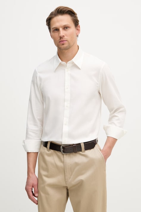 Armani Exchange košulja za muškarce od pamuka bež XM002263 AF13131