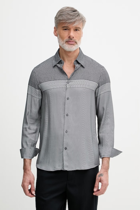 Armani Exchange koszula męska z wiskozy granatowa XM002320 AF13235