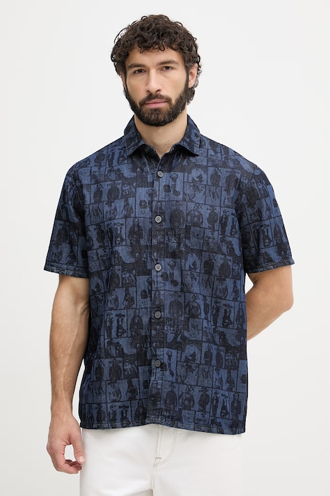 Armani Exchange košeľa pánska rifľová modrá XM002809 AF24509