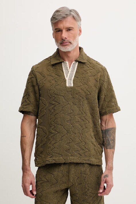 OAS polo męskie zielone 7024-01