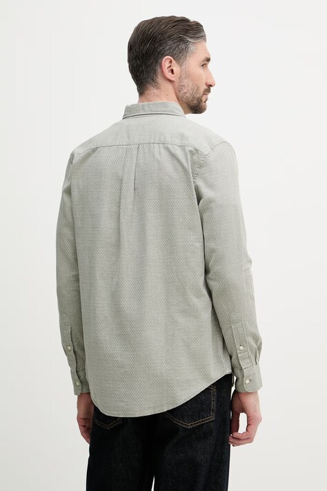 Tommy Hilfiger koszula męska bawełniana zielona MW0MW42442