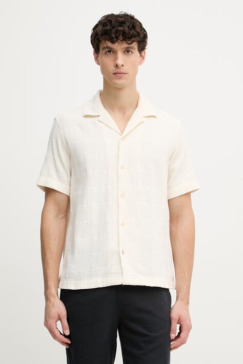 Joop! koszula damska bawełniana beżowa 30102527