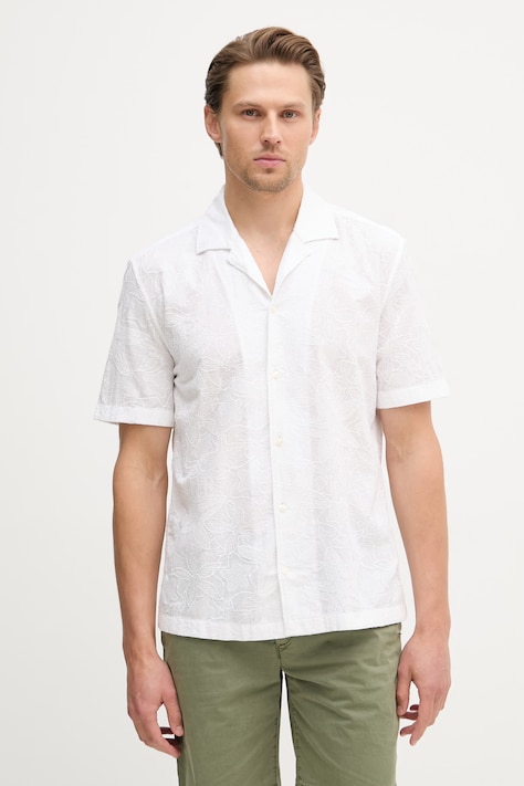 Joop! koszula męska bawełniana biała gładka 30102539