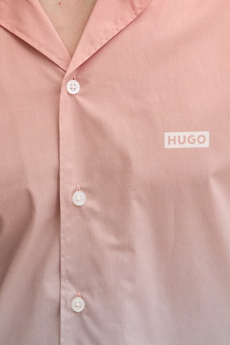 HUGO Blue сорочка чоловіча бавовняна Eligino — SS26-KDM0MP, помаранчевий — фото 5