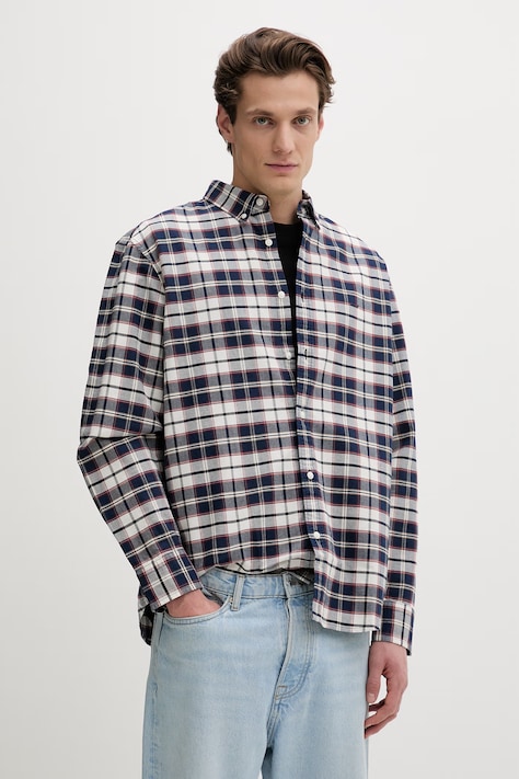 Levi's koszula męska bawełniana AUTHENTIC BUTTON DOWN w kratkę A7210-0058