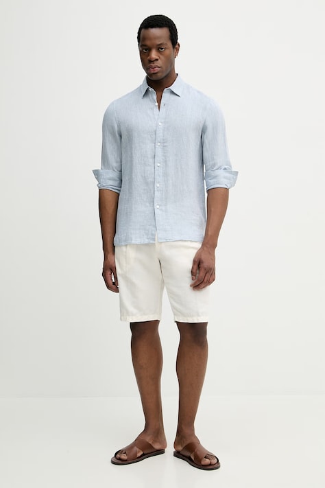 Michael Kors cămașă de in cu guler clasic, regular, CF5409I4YT