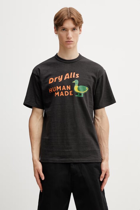 Human Made MENS KNITTED T-SHIRT футболка бавовняна чоловіча чорна HM31TE006